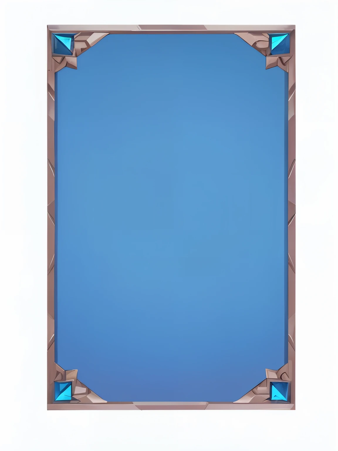 Picture of blue square with rhombus border, background(hard), Clear cosplay portrait, tilt frame, mirror background, Game coverage, game Card rack, full view blank background, Blue border, clear portrait, Card rack, blank background, vertical movie frame, card back template, Specular texture, mobile game background, Card templates, Tall and thin