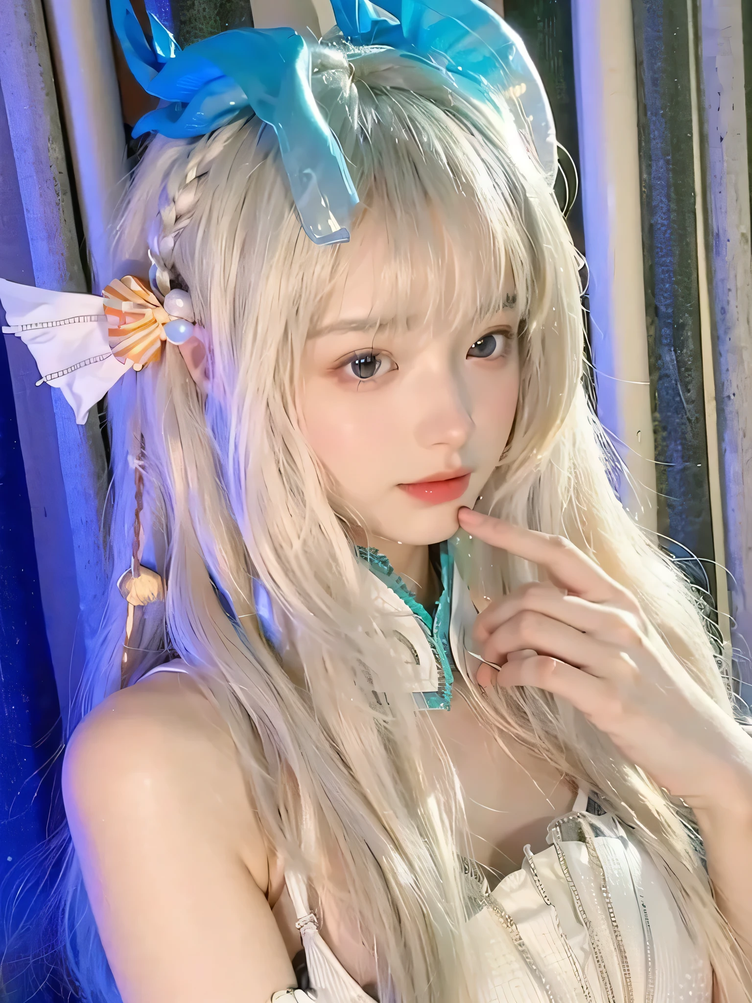 (Big breasts:1.4),(competition swimsuit:1.4),(best quality,masterpiece,ultra high resolution,(lifelike:1.4),1 girl,(:1.4),Variza