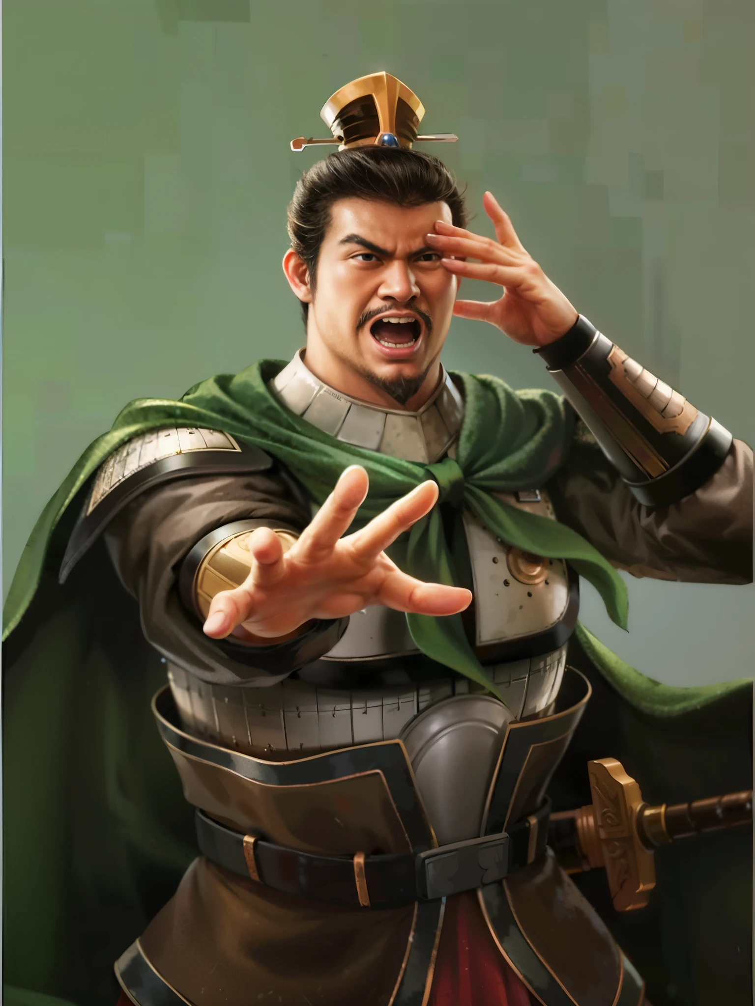 one in costume、Close-up of man wearing hat, Guan yu, Inspired by Fan Kuan, Tor from Marvel, zhao yun, author：Yang Borun, nanquan, Loki, Doctor Strange, bian lian, take off, pan ren wei, olchas logan cure liang xing, Inspired by Huang Shen, Inspired by Li Kan