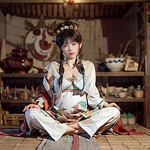 NSFW、perfect face、Mrs. Mi、Three Kingdoms、battle of nagasaka、dirty with dust and mud、Clothes are ripped off and naked、big 、full nude、full body、big areola、Pubic hair of the same color as the hair、Shabby shed、messy hair、sweating、after being raped、sobbing、looking at me with a frightened face、pregnant、