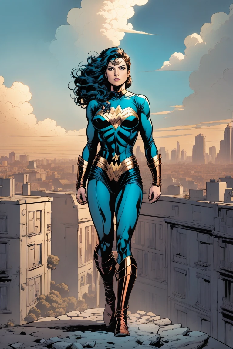 ((Full body photo, standing, feet on the ground)) comic, Lois Lane land 3
