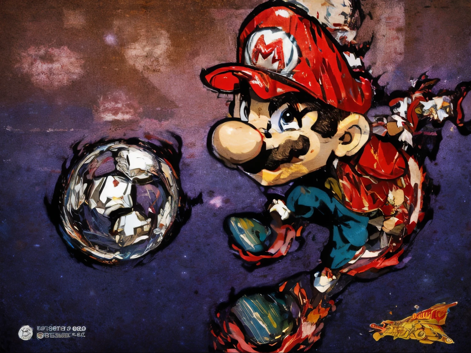 a close up of a cartoon of a person kicking a soccer ball, Ilustraciones de Homero Simpson, serie animada, inspirado en mario cooper, mario, retrato de mario, inspirado en mario dubsky, inspirado por Mario Bardi, retrato de super mario, super mario, retrato de super mario, inspirado en Mario Comensoli, akihiko yoshida”, arte oficial