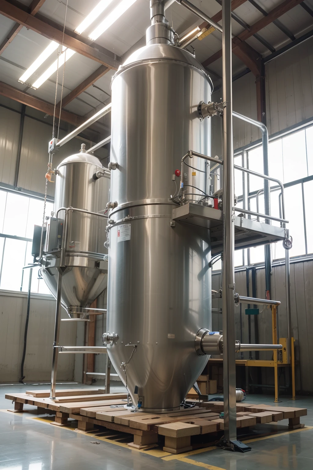 stainless steel three-pass multiple-effect falling film evaporator, desenho