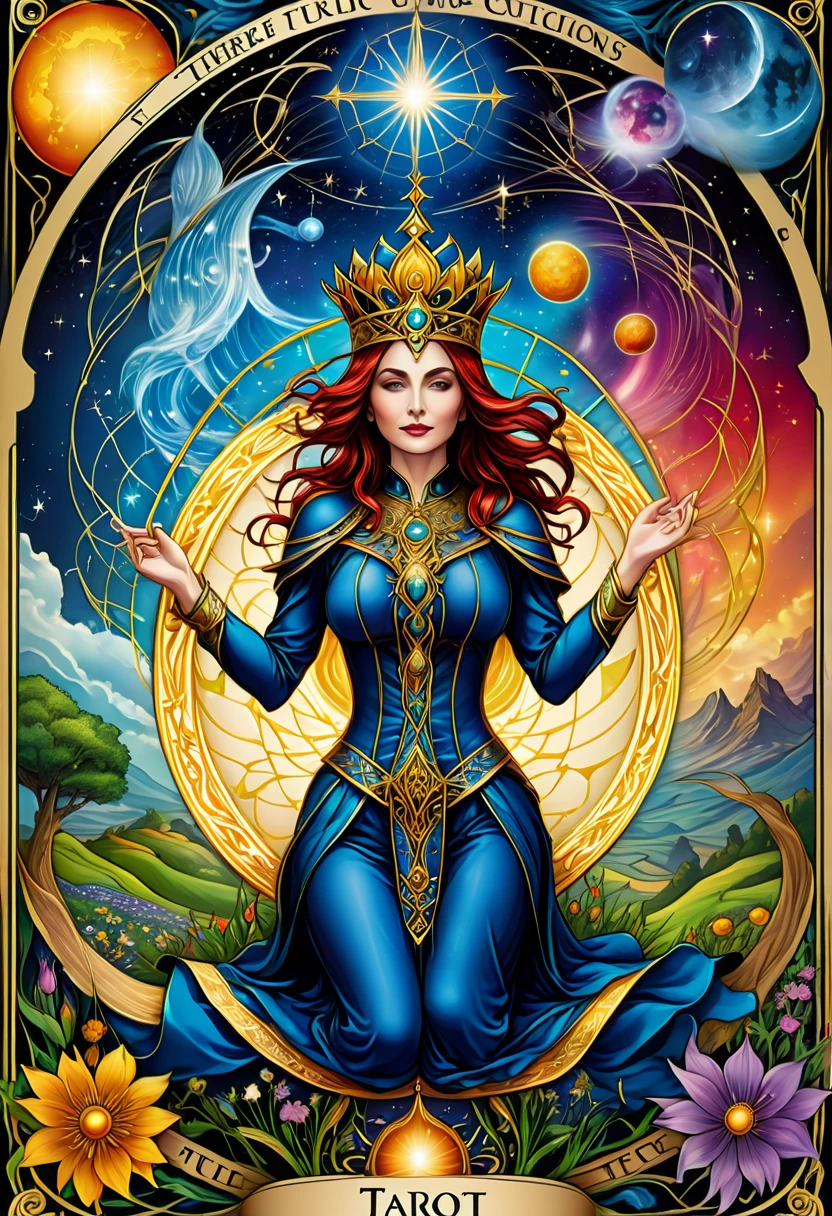 Tarot Cards design, realistic Tarot Cards, full compliance with the original Tarot Cards, ultra-detailed, ultra-detailed, clear, contrasting, texture smoothing, smooth transitions, high color depth, 32k color gamut, correct, full compliance with the theme of the Path, Tarot Paths, Tarot Cards on the theme of the Path