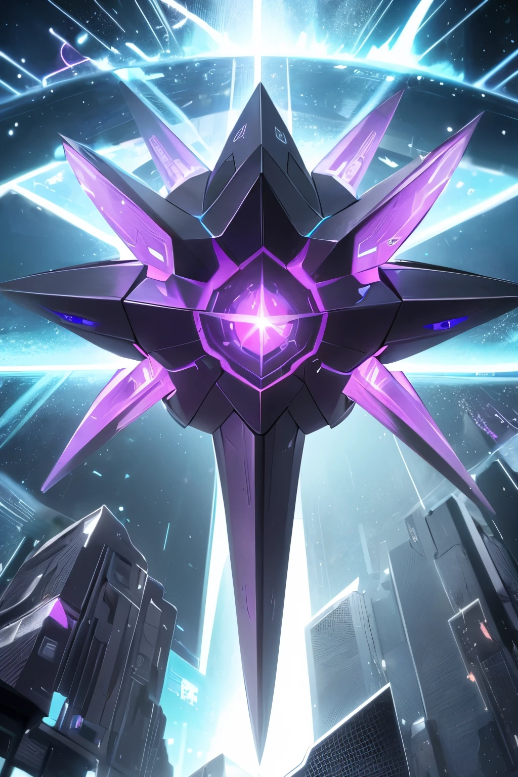 Absolute Deus-enoplanetary, an artifact in the form of a black cube with purple enoplanetary patterns, constantly changing shape, is also a super-developed AI, capable of distorting reality, with a god complex