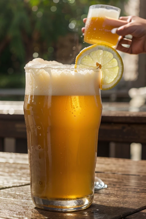 A frothy beer for a hot summer day