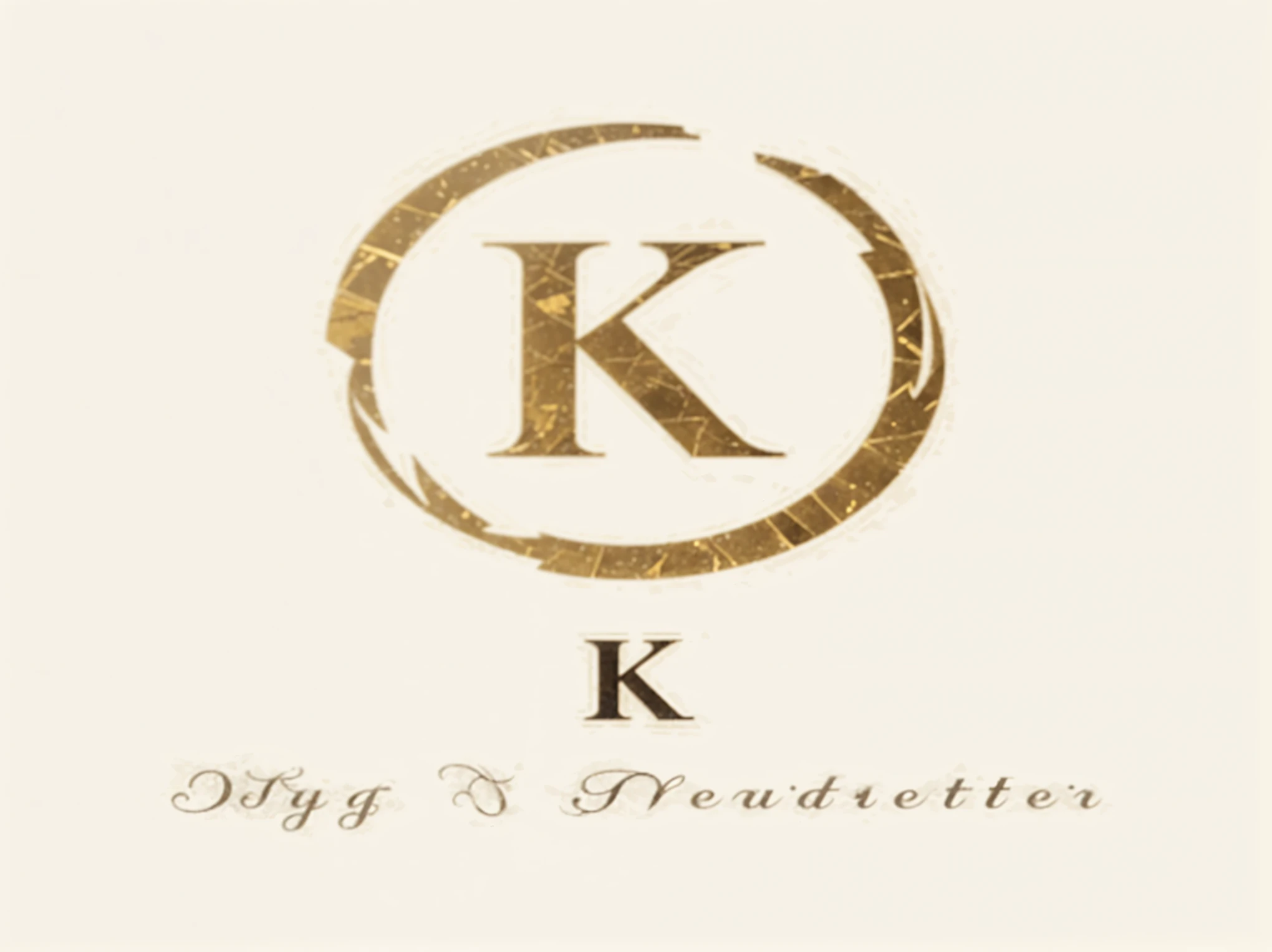 un gros plan d'une lettre d'or k dans un cercle, art kessler, logo arrondi, kintsugi, K High Definition, avant gardiste, par Konrad Klapheck, par collier strautniekas, par Eric de Kolb, par Jesper Knudsen, de Maude Kaufman Eggemeyer, logo d'entreprise, oeuvre officielle