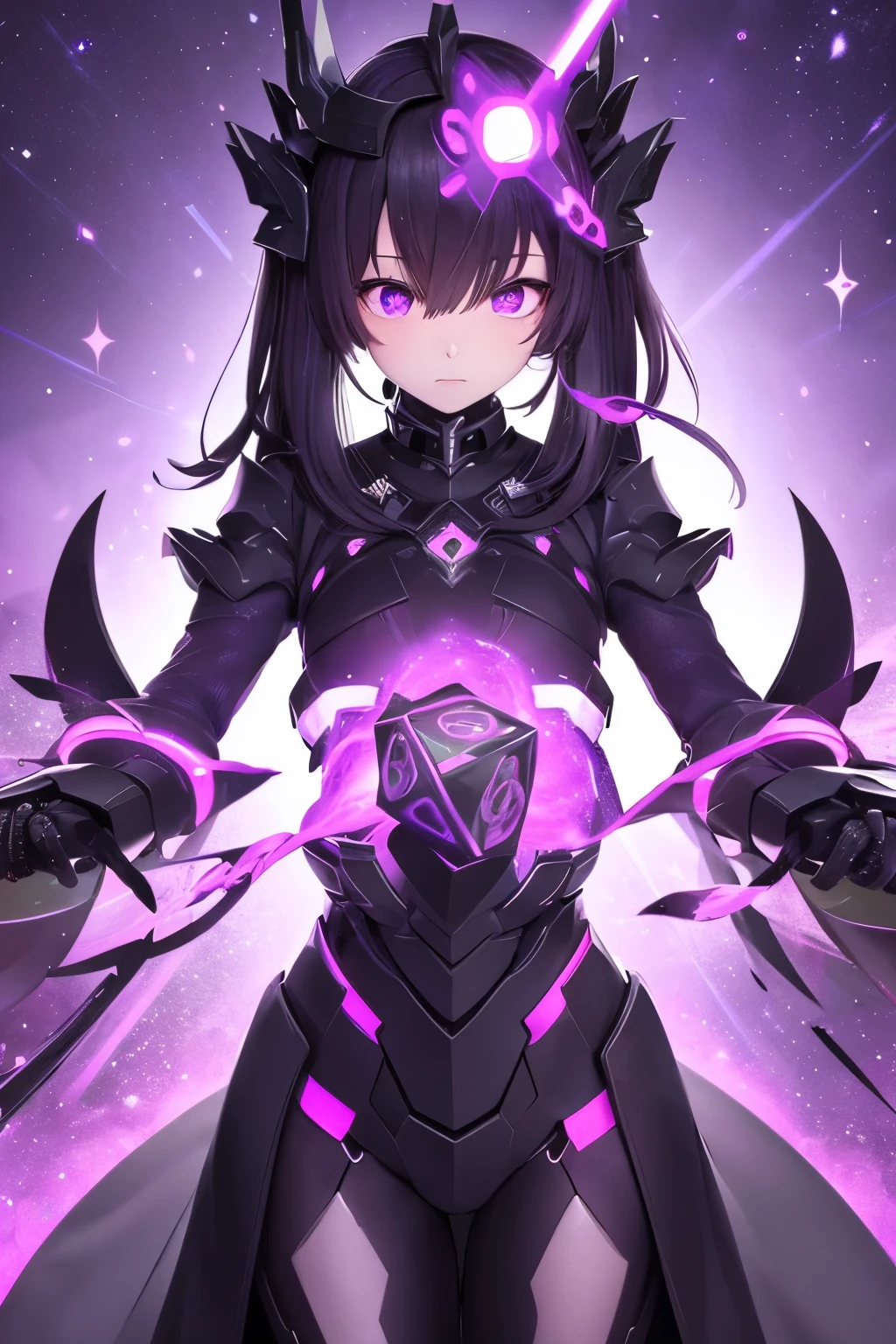 Absolute Deus-enoplanetary, an artifact in the form of a black cube with purple enoplanetary patterns, constantly changing shape, is also a super-developed AI, capable of distorting reality, with a god complex