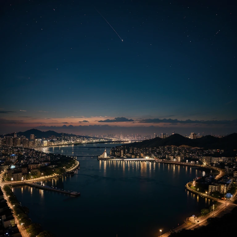 Antiphellos city at night