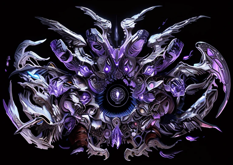 将颜色更改为purple,purple(Ensure its layering and armor texture,purple是主色调,全purple,maintain shape,Please help to improve the layering)