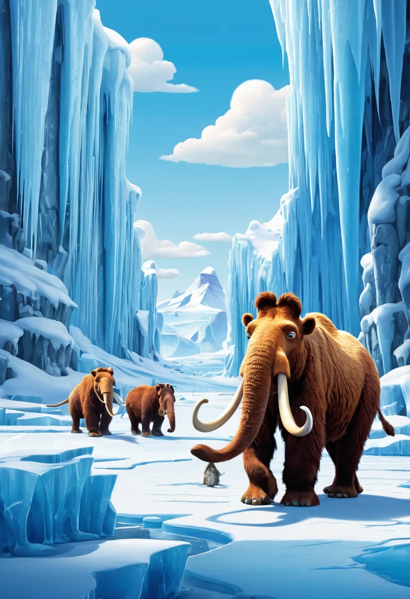 Illustration for the cartoon Ice Age