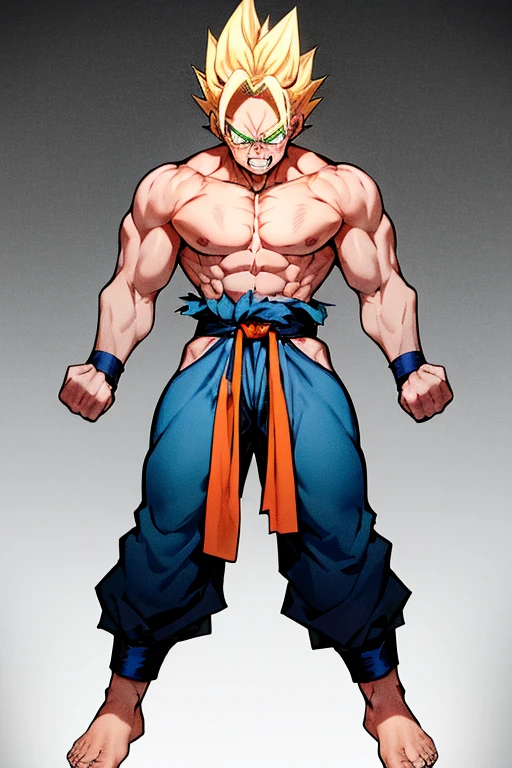 Vegeta, The prince of the saiyans, posing flirtatiously in front of the camera, with sexy bunny costume. Showing her naked and omega body