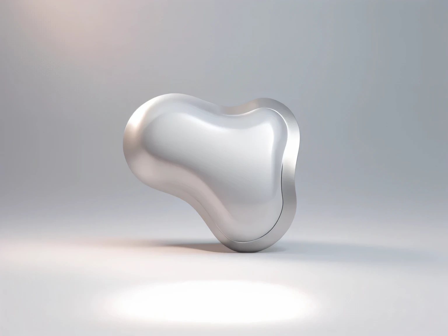 White metal,3D rendering style,best quality