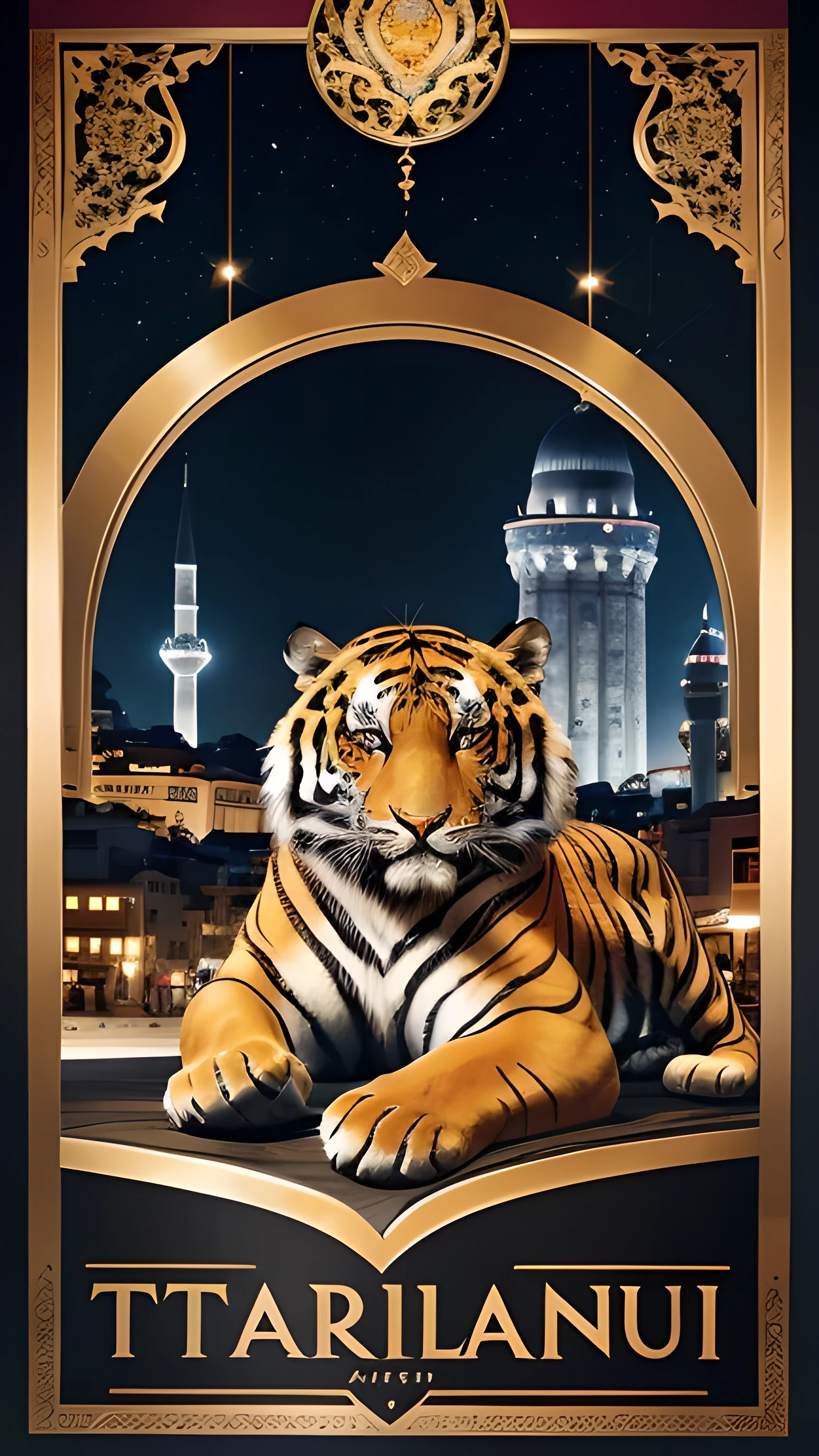 istanbul jewelry show poster , tiger , poster . luxury , expo , fair poster , galata tower , istanbul 
