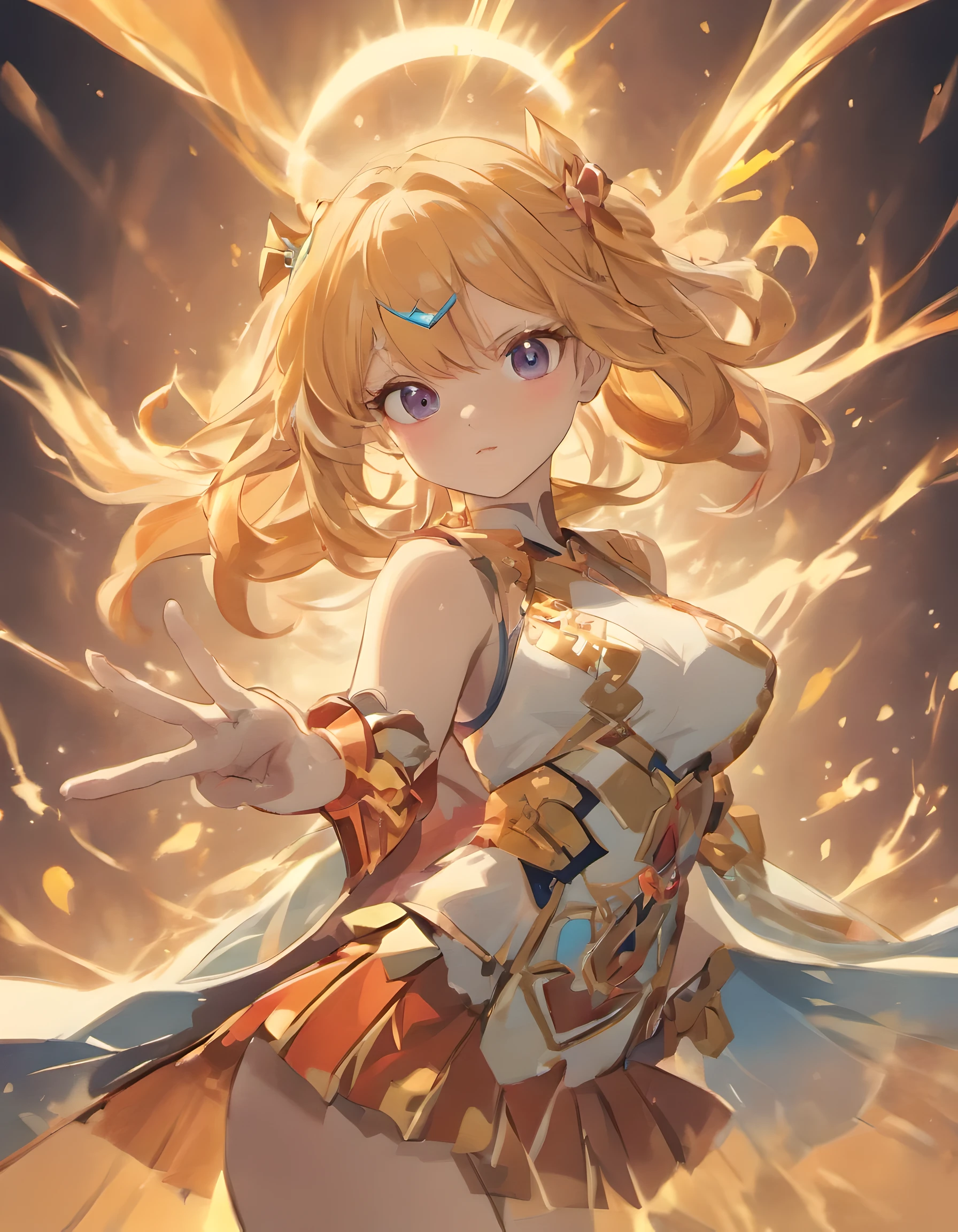 Female character genshin impact style , 8k ultra detailed, ultra realistic