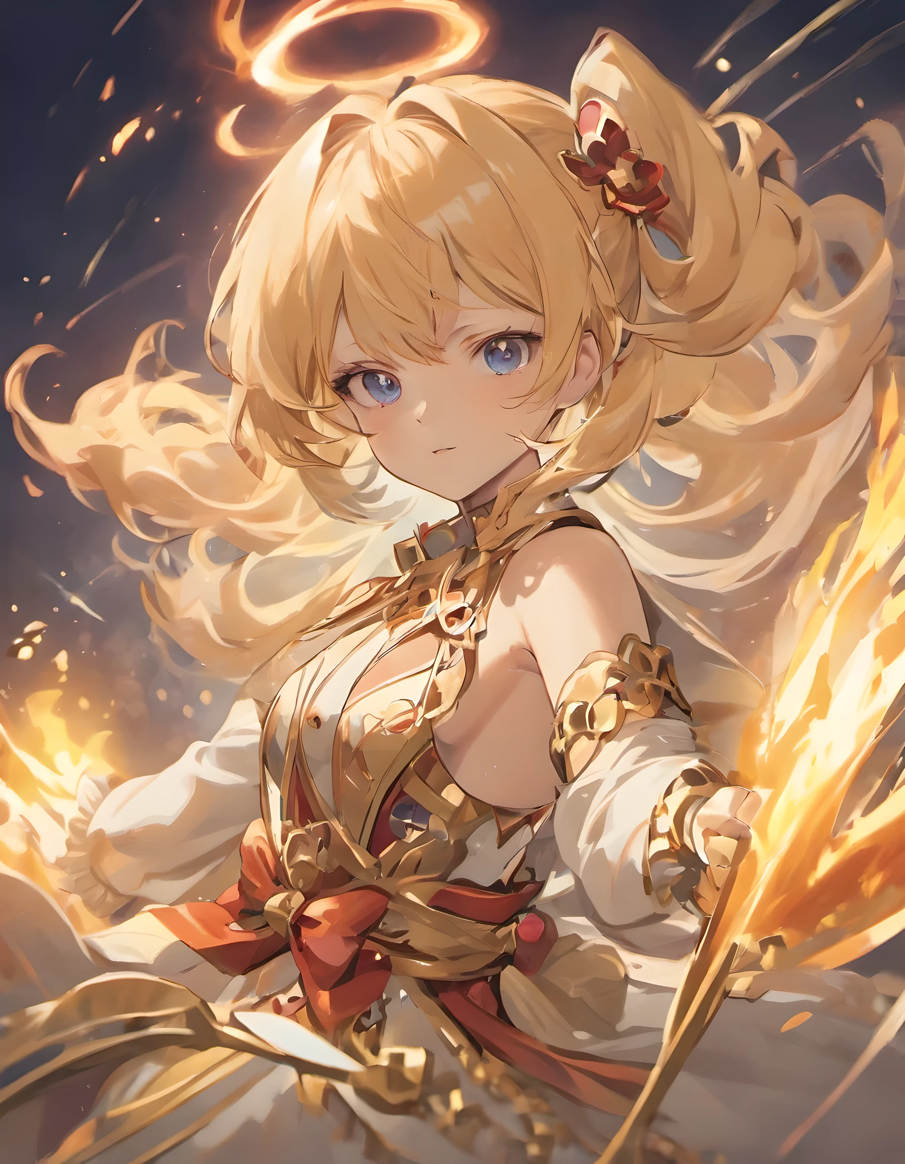 Female character genshin impact style , 8k ultra detailed, ultra realistic 