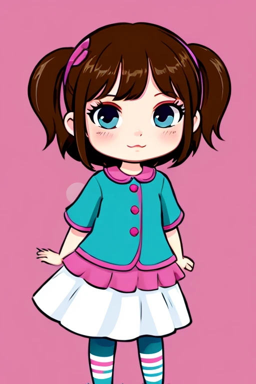 beautiful girl Cat cartoon style anime style