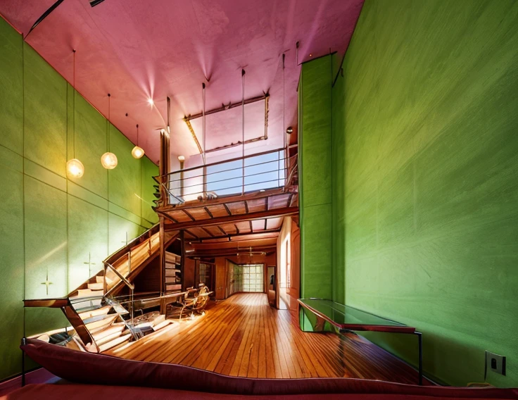 (a refined living room experience), a girl stepped into the living room, feeling as if she entered an exquisite art gallery. The ceiling is high, adorned with modernist oil paintings that are vibrant and full of life. The sofa is upholstered with top-grade velvet material, providing a touch as soft as silk. Cloud-shaped chandeliers and marble sculptures intertwine, creating an atmosphere of art and luxury. The decorative pieces are thoughtfully arranged, each resembling a masterpiece created by an artist. In this meticulously designed space, I couldn't help but be captivated by the unique charm of art. (best quality,4k,8k,highres,masterpiece:1.2),ultra-detailed,(realistic,photorealistic,photo-realistic:1.37), sophisticated colors, vivid hues, studio lighting