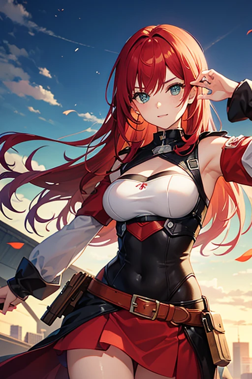 red hair green eyes man boy character