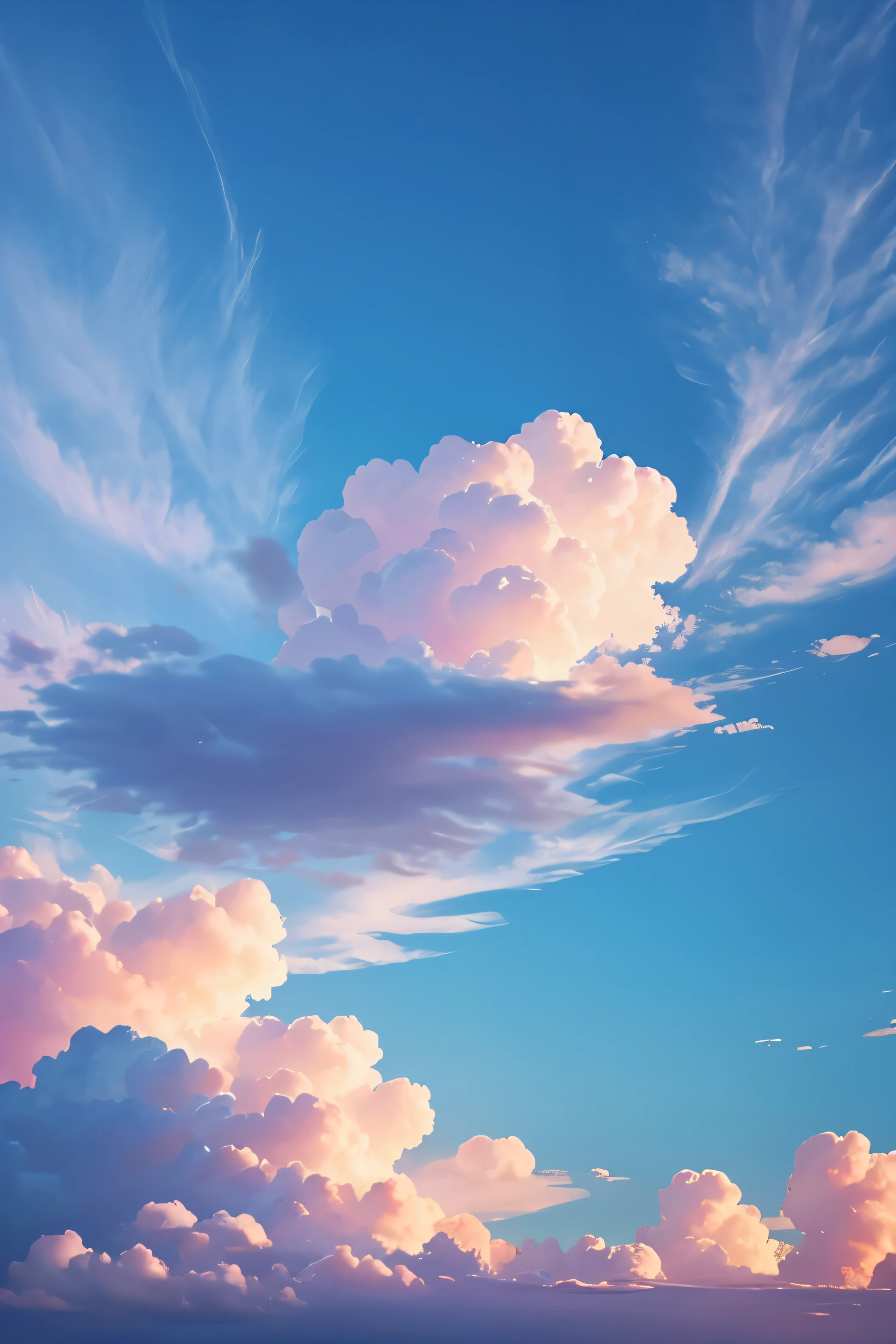 cotton candy sky and cloud