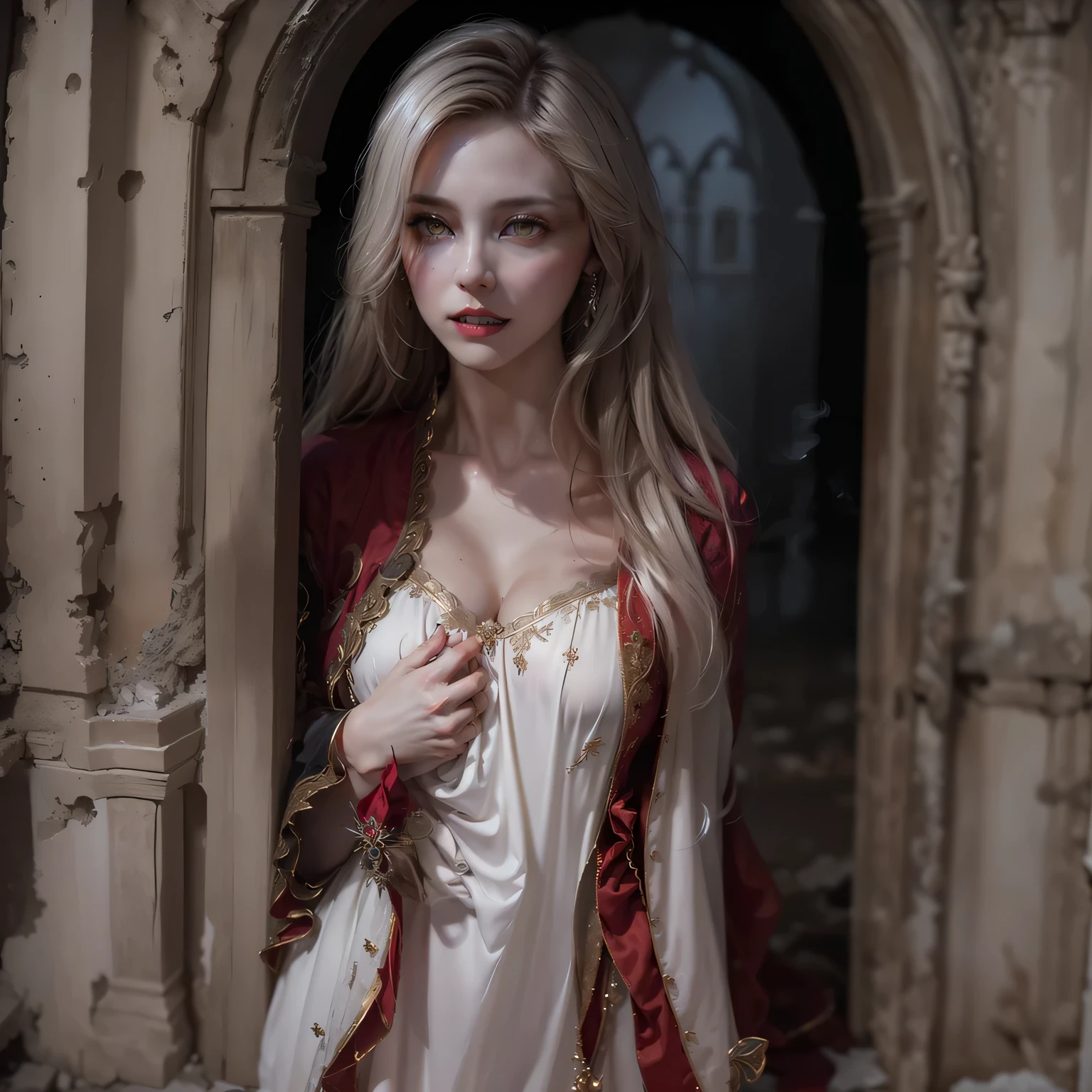 After erasing the original image, redraw the dress to blend in with the surroundings