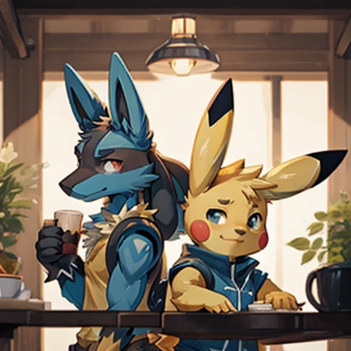 Crie um Pokémon unity Lucario Pikachu