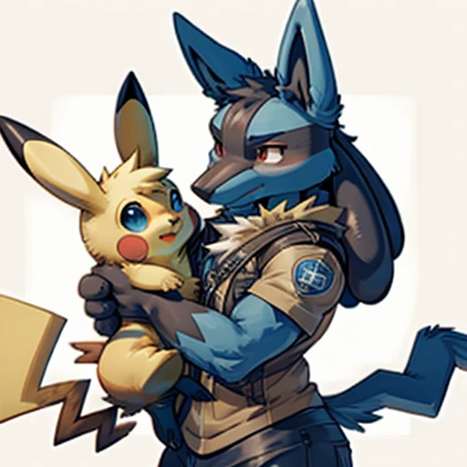 Crie um Pokémon unity Lucario Pikachu
