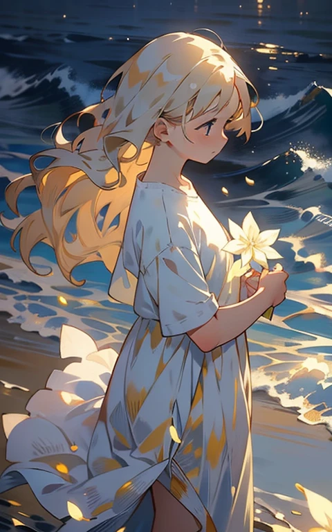((Beautiful description))，Unique painting style,In a gentle breeze，A woman of pure whiteness，Long hair flutters gently，Cheeks were brushed by a breeze，There was serenity and contemplation in her eyes。(1girl),light wind,Hazy,Soft lighting