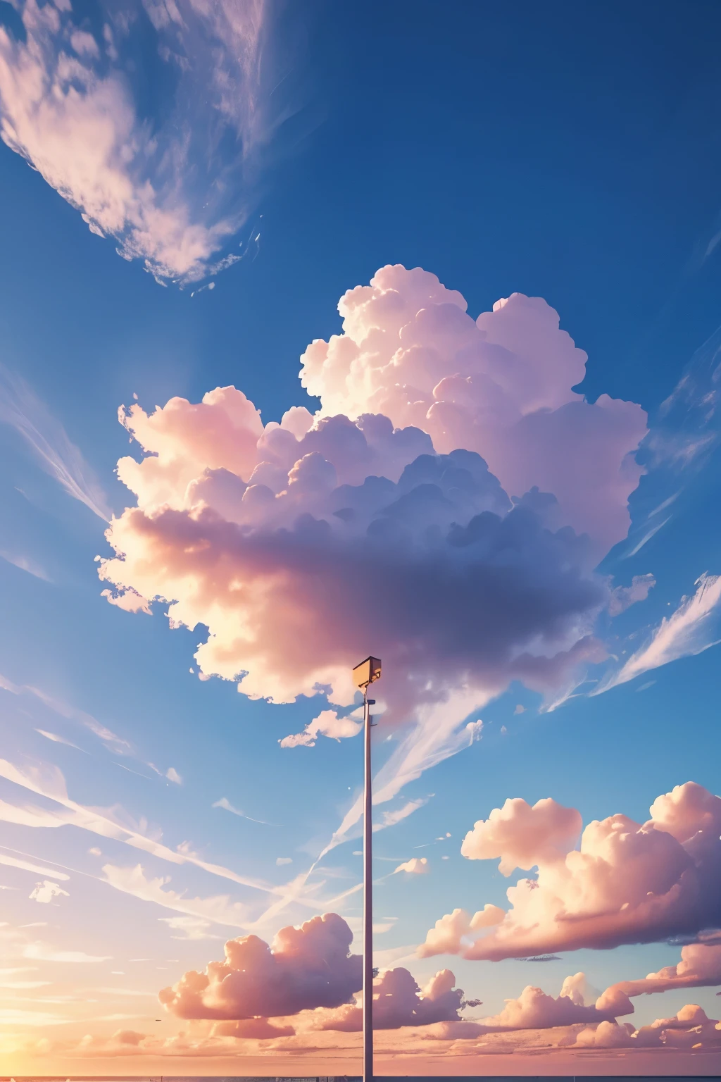 2d cloud cotton candy sky