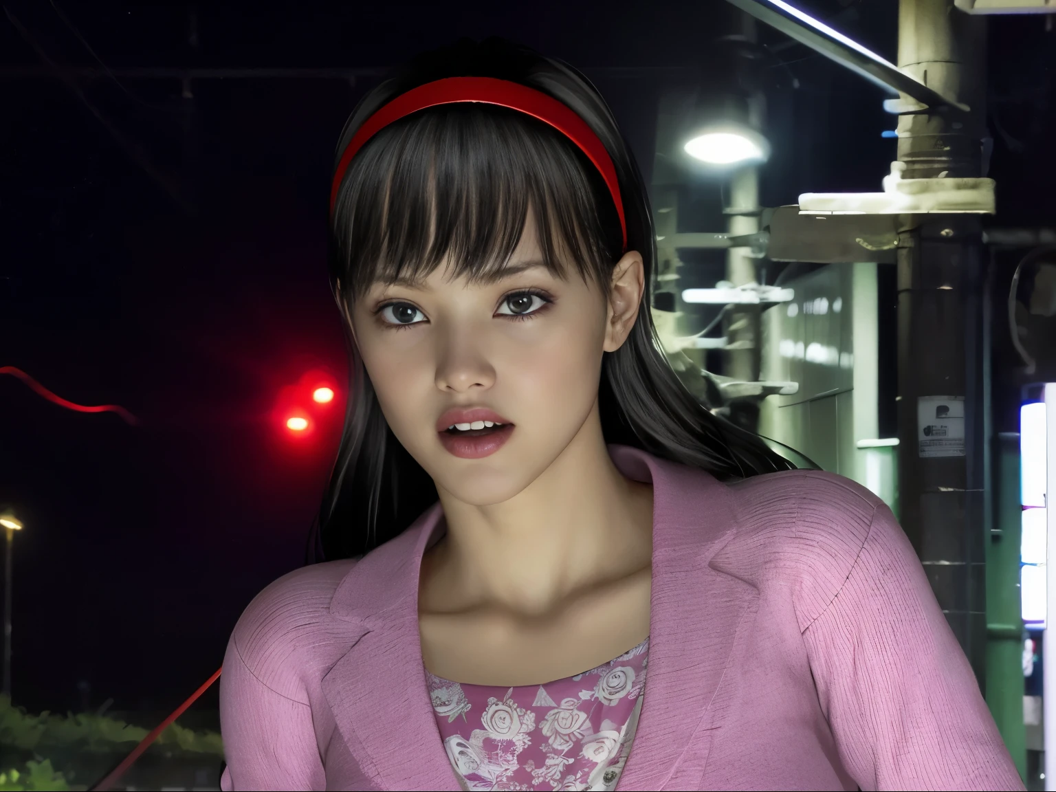 (8K, highest quality, masterpiece:1.2), (realistic, photo-realistic:1.37), Super detailed,highest quality, ultra high resolution, professional lighting, photon mapping, radio city, Physically based rendering, cinematic lighting, late night path,written boundary depth, sharp focus,sunbeam, good composition,(Bokeh:1.2) 1 girl,alone,(whole body), (closed mouth),fine and beautiful eyes, stop temporarily, tight waist,Japanese high school girl, black hair,messy hair,long hair fluttering in the wind,(Ulzzang-6500:1.2)
mix 4, hiqcgbody