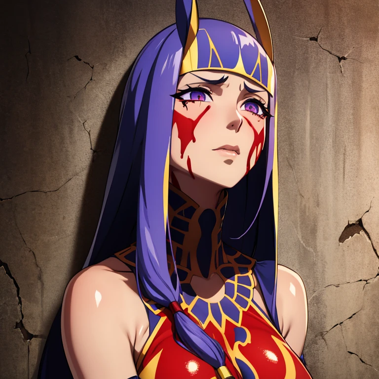 Nsfw, Nitocris - Fate Grand Order}}, {{dark skin}}{{{disassembled limbs }}} , {{{Cut to pieces}}} ,{{,{{{{gore}}}}, {{{{splatter}}}},in shreds,{realistic gore } , can be hung against the wall , A wounded body, scarred face , Torn apart,tear something to pieces , Prisoners of war, Sweating profusely , secret room ,wince eyes, writhe in pain and scream , shed tears