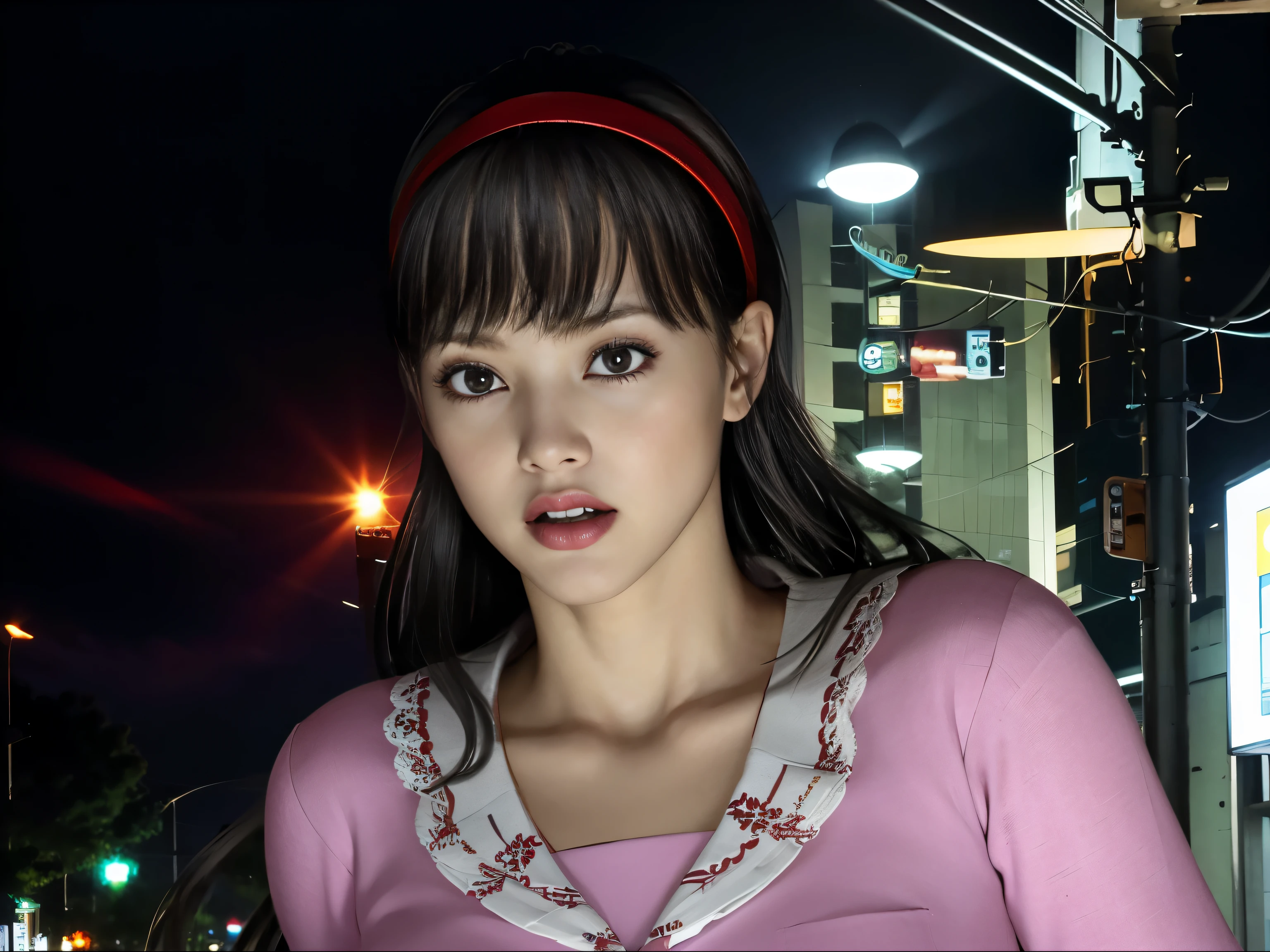 (8K, highest quality, masterpiece:1.2), (realistic, photo-realistic:1.37), Super detailed,highest quality, ultra high resolution, professional lighting, photon mapping, radio city, Physically based rendering, cinematic lighting, late night path,written boundary depth, sharp focus,sunbeam, good composition,(Bokeh:1.2) 1 girl,alone,(whole body), (closed mouth),fine and beautiful eyes, stop temporarily, tight waist,Japanese high school girl, black hair,messy hair,long hair fluttering in the wind,(Ulzzang-6500:1.2)
mix 4, hiqcgbody