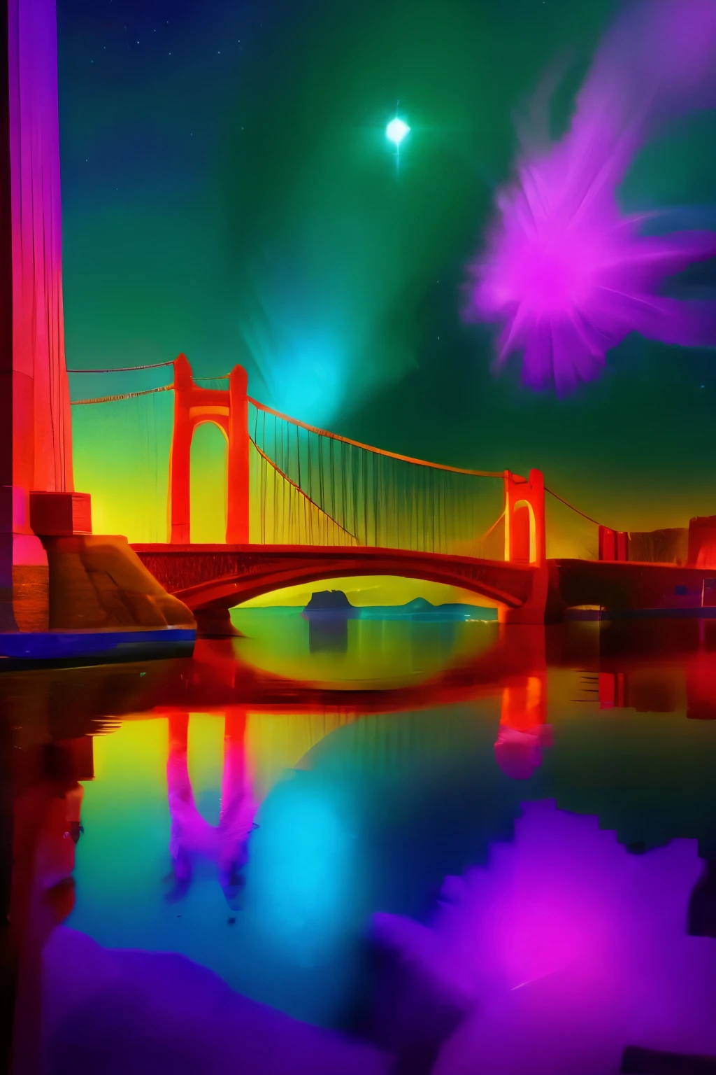 Top quality. Fantasy Goddess. Rainbow bridge.