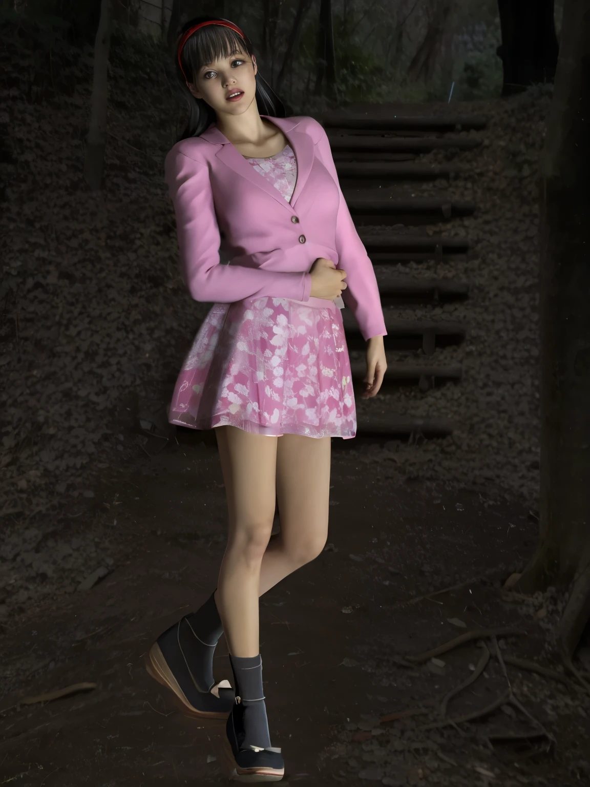 (8K, highest quality, masterpiece:1.2), (realistic, photo-realistic:1.37), Super detailed,highest quality, ultra high resolution, professional lighting, photon mapping, radio city, Physically based rendering, cinematic lighting,  late night path,written boundary depth, sharp focus,sunbeam, good composition,(Bokeh:1.2) 1 girl,alone,(whole body), (closed mouth),fine and beautiful eyes, stop temporarily, tight waist,Japanese high school girl, black hair,messy hair,long hair fluttering in the wind,(Ulzzang-6500:1.2)
 mix 4, hiqcgbody