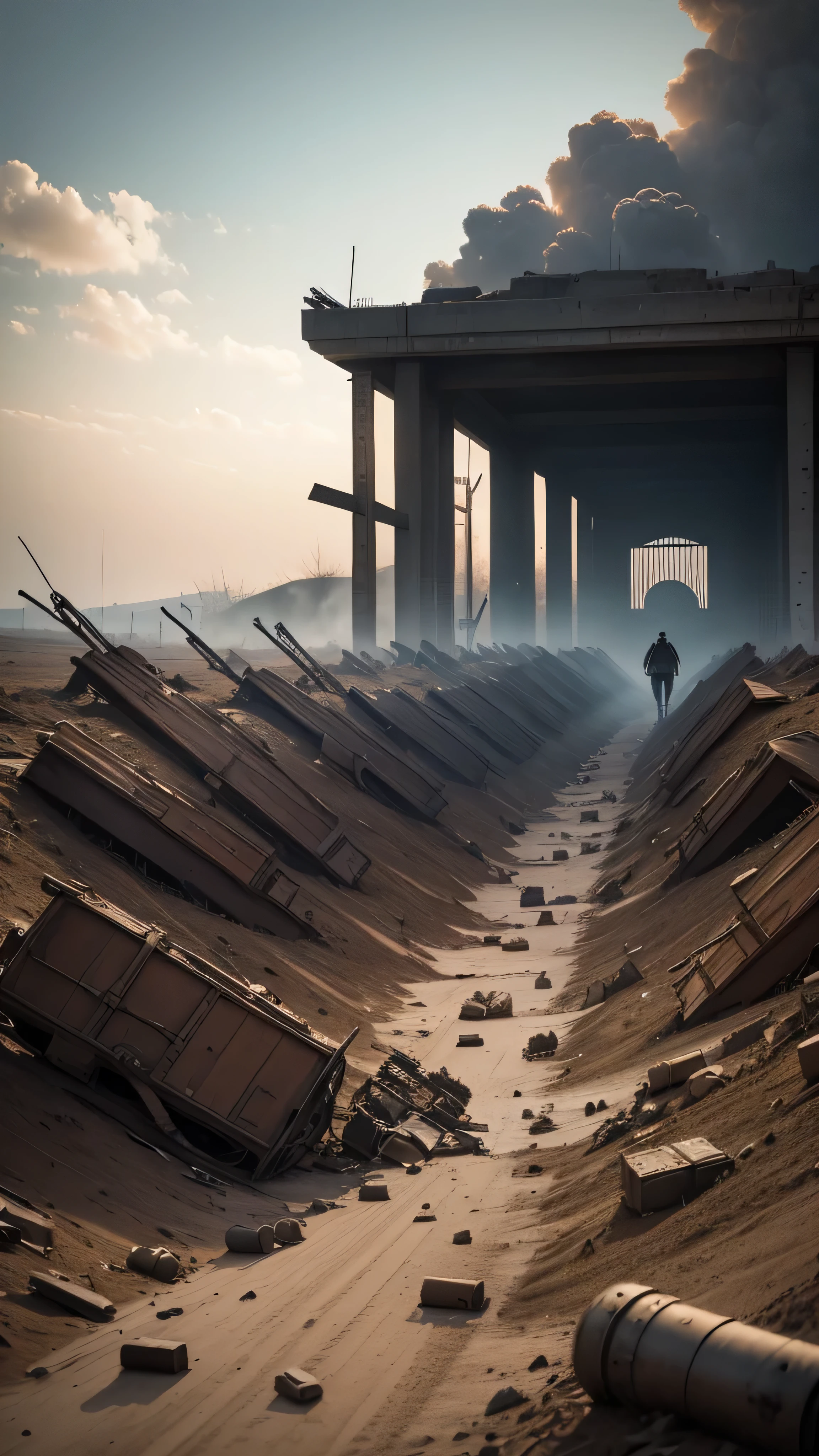 world war 1, broken, no people, 8k, high quality