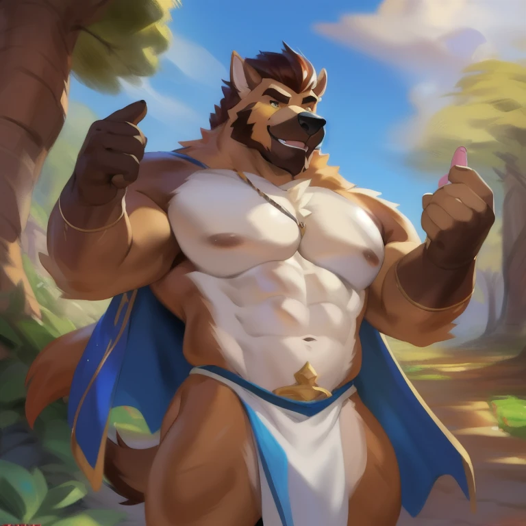 Sozinho, Macho, standing, Rua, Hipoppotamus, traje espacial militar azul, sobrepeso, muscular, sorrindo, por Chunie,beco, gvelhoen hour, Plantas, Sozinho, Macho, velho, maduro, sobrepeso, cabelo cinza, cabelo curto, ursod, bigode, peito peludo, pelo marrom, corpo marrom, urso, Pesado, grande, grande, espesso, por Buta99, speaking gesturing with hands. Olhando para o expectador