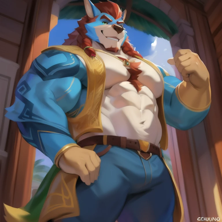 Sozinho, Macho, standing, Rua, Hipoppotamus, traje espacial militar azul, sobrepeso, muscular, sorrindo, por Chunie,beco, gvelhoen hour, Plantas, Sozinho, Macho, velho, maduro, sobrepeso, cabelo cinza, cabelo curto, ursod, bigode, peito peludo, pelo marrom, corpo marrom, urso, Pesado, grande, grande, espesso, por Buta99, speaking gesturing with hands. Olhando para o expectador