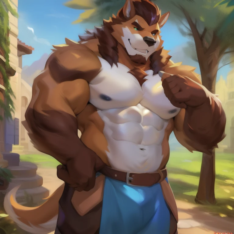 Sozinho, Macho, standing, Rua, Hipoppotamus, traje espacial militar azul, sobrepeso, muscular, sorrindo, por Chunie,beco, gvelhoen hour, Plantas, Sozinho, Macho, velho, maduro, sobrepeso, cabelo cinza, cabelo curto, ursod, bigode, peito peludo, pelo marrom, corpo marrom, urso, Pesado, grande, grande, espesso, por Buta99, speaking gesturing with hands. Olhando para o expectador