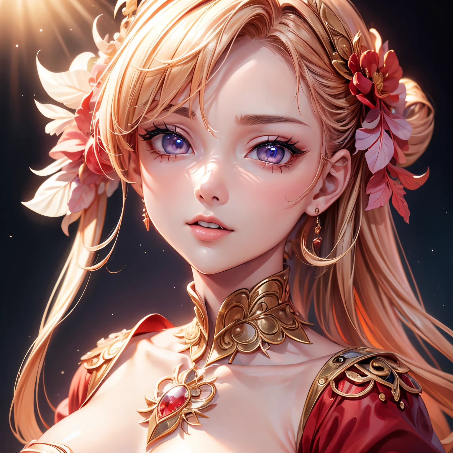 (8K, top quality, masterpiece:1.2), (actual, photo-actual:1.37), top quality, masterpiece, oneness, Smooth and beautiful, incredible details, amazing, fine details, masterpiece, top quality, official art, Large size files, Very detailed, high resolution, Very detailed, Beautiful girl details, Very detailed eyes and face, Beautiful and delicate eyes, bright face, nose is red,