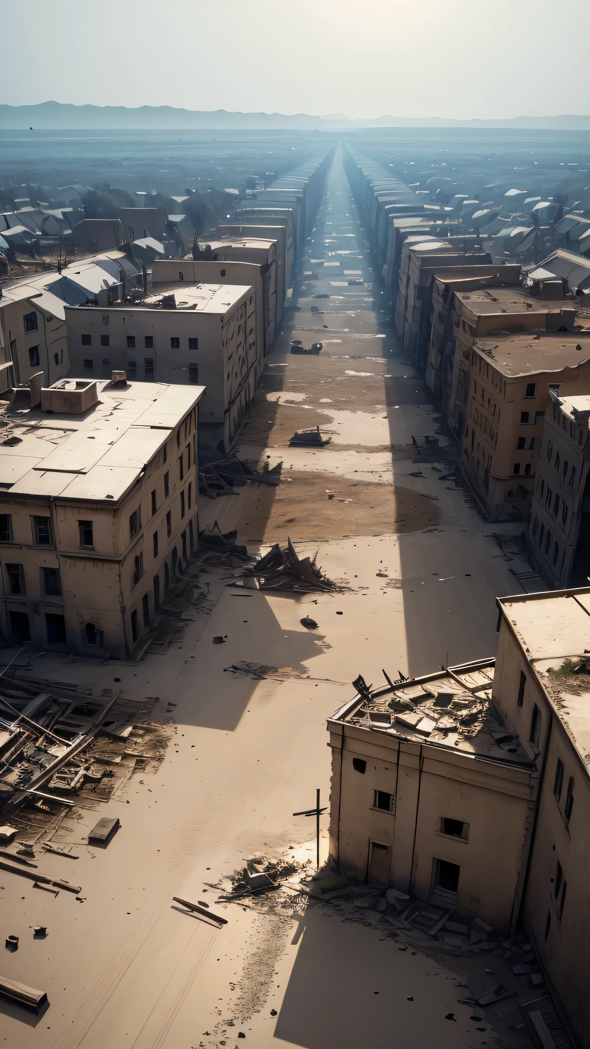 the devastation of world war 1, broken, no people, 8k, high quality
