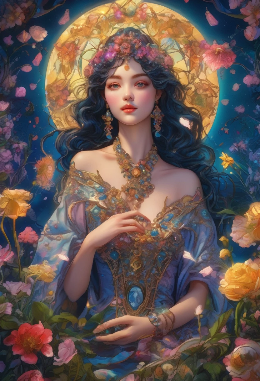 best quality, masterpiece, ultra high resolution, (CCDDA Artstyle: 1.2),
beautiful flowers growing in someone's garden, in style of Tamara Lempicka, ThetaCursed, Michael Parkes, Gustav Klint, Raffaello Ossola, Tiffany Bozic, Tim O'Brien, Wassily Kandinsky, Paul Klee