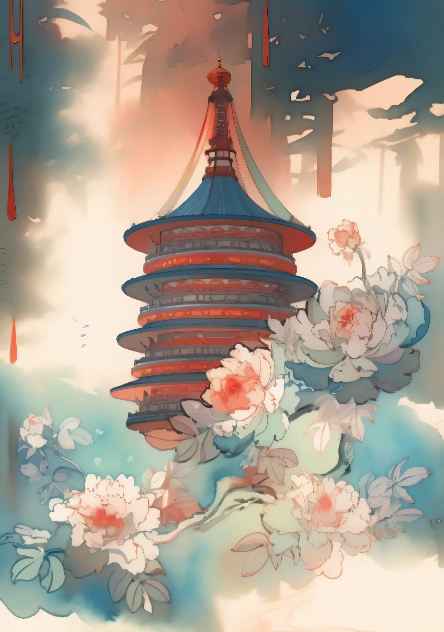 Chinese painting，watercolor