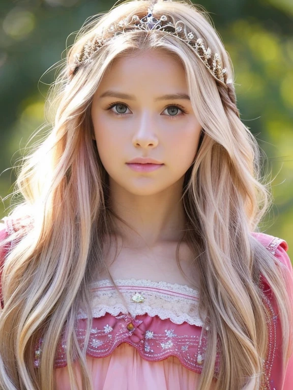 un primer plano De una mujer con un vestiDo rosa y cabello largo y rubio, princesa De pelo rubio, Cabello rubio rizaDo | D & D, Long Hair Princess, long Cabello rubio rizaDo, Have long blond hair, Gorgeous long blonde hair, Cabello rubio largo y aDornaDo, pelo rubio largo y rizaDo, beautiful princess, Long flowing pink hair, Has long blond hair