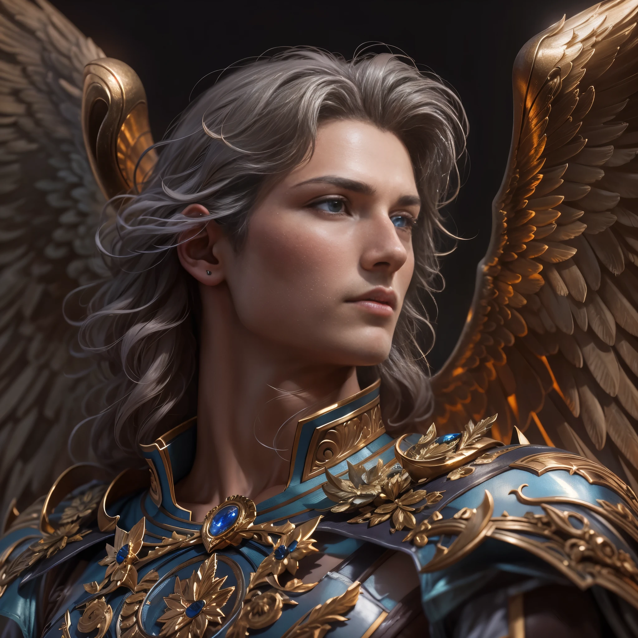 archangel michael、Four Archangel Last Piece,highest quality,super detailed,High resolution,High resolution,4k,Portrait in 4k,8K,8K portrait,unity 8k wallpaper,Highly detailed CG,realistic,Raw photo,real person,portrait photography,realistic,shiny skin,fine skin,