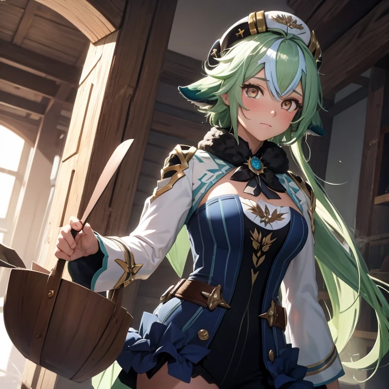 "(Saccharose, Cowboy-Schuss, Augendetails und Reflexion, Meisterwerk, Best quality, Ultradetailliert, Illustration, Cowboy-Schuss, 1 girl, with extremely detailed face and eyes, colored hair, gelbe Augen, starker Ausdruck, high resolution, sanfte Beleuchtung) lingerie, Spitze, Transparenz"