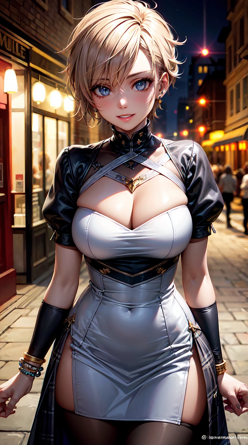 (animated style),chef-d'ouvrages d'Art, best quality, Ultra-detailed, brillant brillant, Glowing light, tracer un laser, HDR, profondeur de champ, (visage parfait, Detailed face, detailed eyes),(grandiose :1.2),8K,HD,ultra realistic face,tracer un laser,Perfect lighting,best quality, Ultra-detailed, yeux brillants, (Regarder le spectateur,Sourire sensuel:1.1), ((1fille)), (improve, femelle mature:1.4),Sablier_forme du corps, marin,cheveux longs,((cheveux noirs)),yeux roses, Gradient eyes, (yeux brillants:1.1), (maquillage de mode), parted lips, vêtements de l'army, bijoux, des boucles d'oreilles, foulard, sourire, bracelet, plaid, piercing, ear piercing, Des élèves brillants, bracelet de perles, ((centre commercial, terrasse, magasins, toit en verre)),fond blanc,((super detailed background)), poses sensuelles((papier peint 8k)), ((fond d'8k screen)) ,