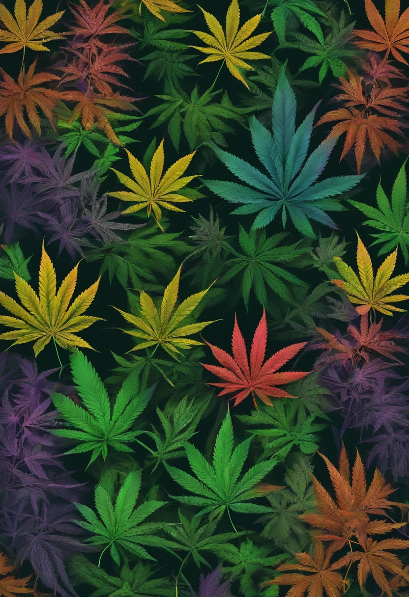 Cannabis  design wallpaper 