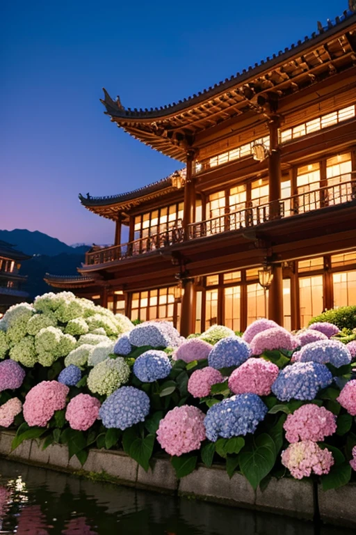 Background picture:Overall style:classical opera。
Colorful buildings for Mid-Autumn Festival,Hydrangea,抛Hydrangea