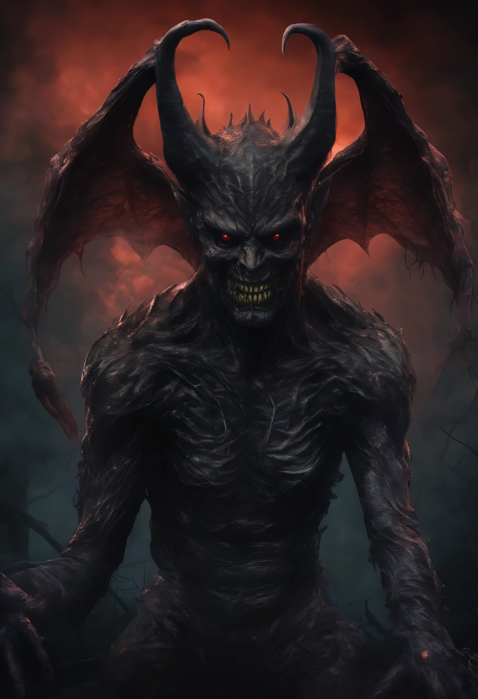 Demonio colorido, Hyper realistic, artistic, Hay ternura en el miedo,Neons