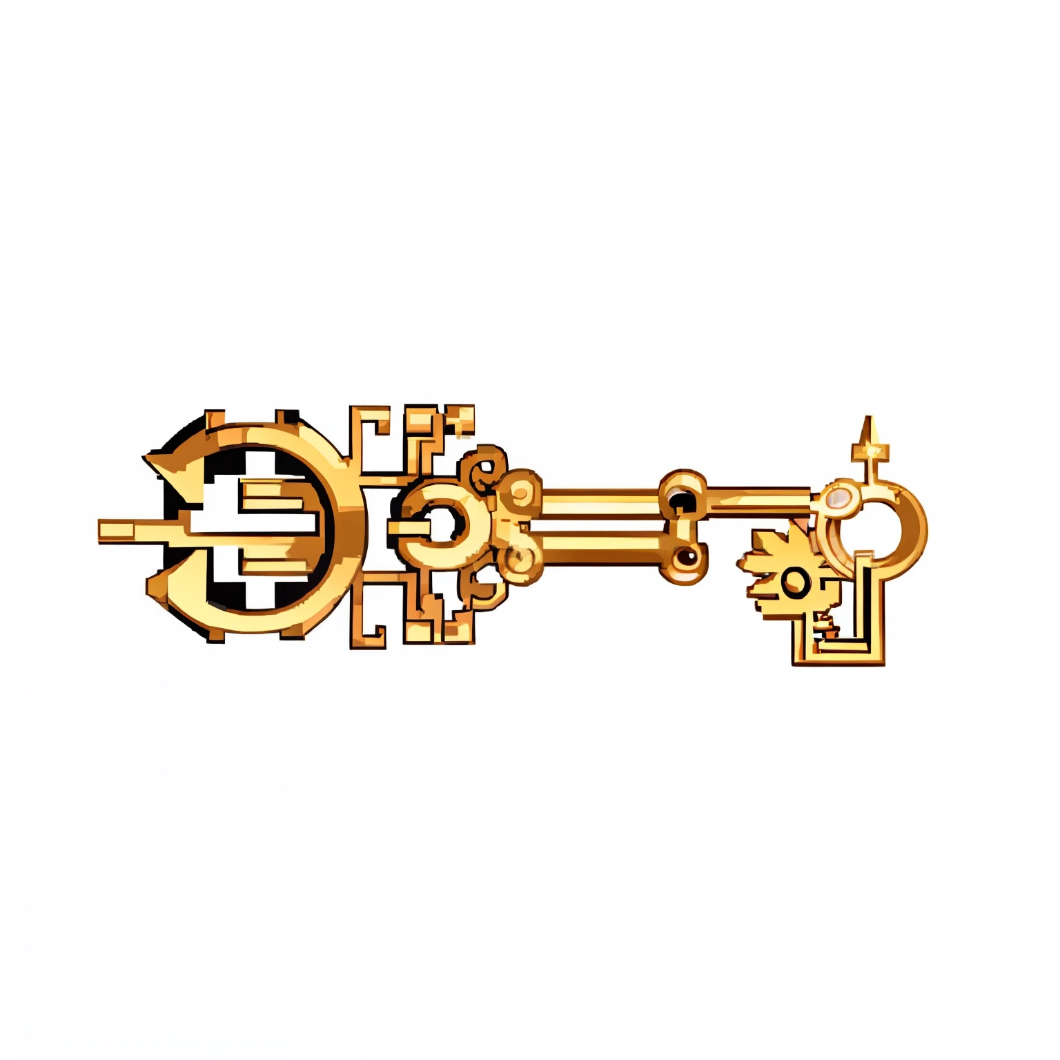 a close up of a key with a star on it, golden key, anime key, rpg game item, key is on the center, rpg item, mochiduki key, metal key for the doors, map key, the key of the nile, digital key art, ancient keys, game icon asset, fantasy game spell symbol, keygen, game icon stylized